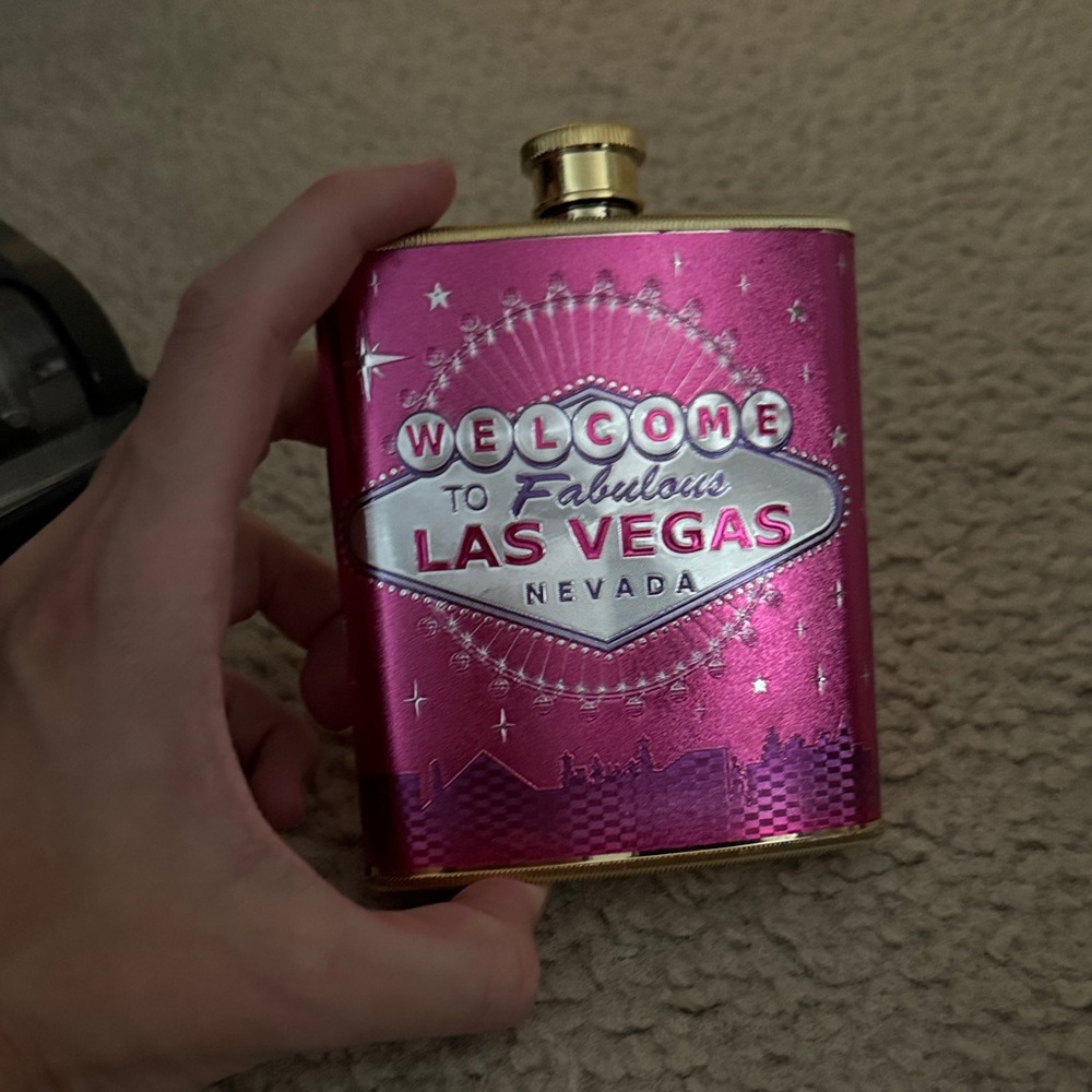 Las Vegas Pink Flask